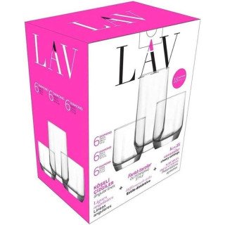 Verres LAV, verres à eau modernes, set de verres pas cher, verres transparents 330 ml, verres de table design